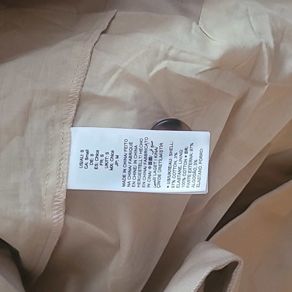 NWT Coveteur The Drop Beige Trench Coat - Size Small Oversized $125 New - Picture 5 of 8